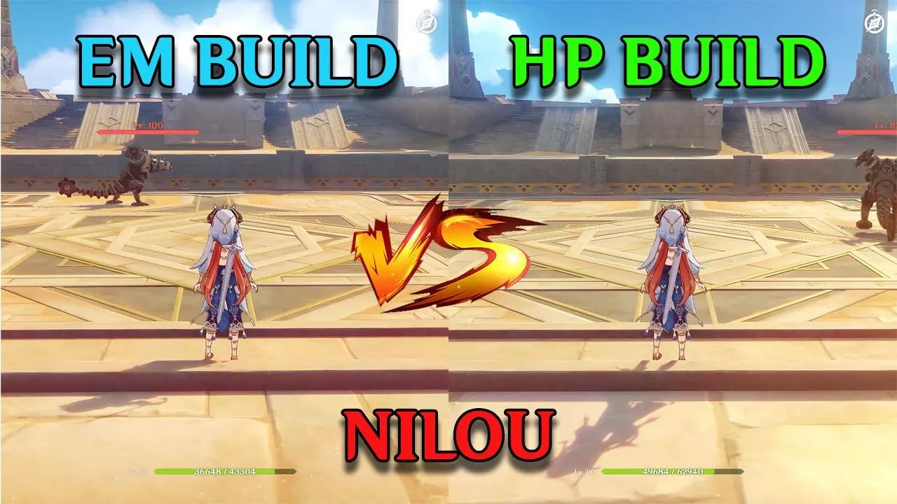 Nilou EM Build vs HP Build!! which is the best? Gameplay COMPARISON!! thumbnail