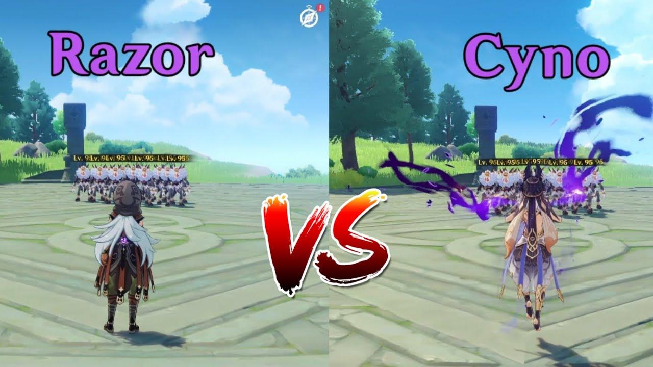 Cyno vs Razor! Who is the best? BURST COMPARISON! thumbnail