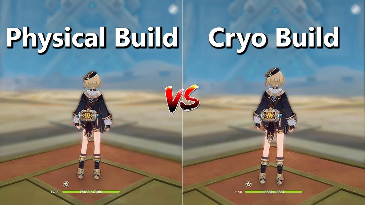 Freminet Physical Build vs Cryo Build !! Gameplay Comparison!! Genshin Impact thumbnail