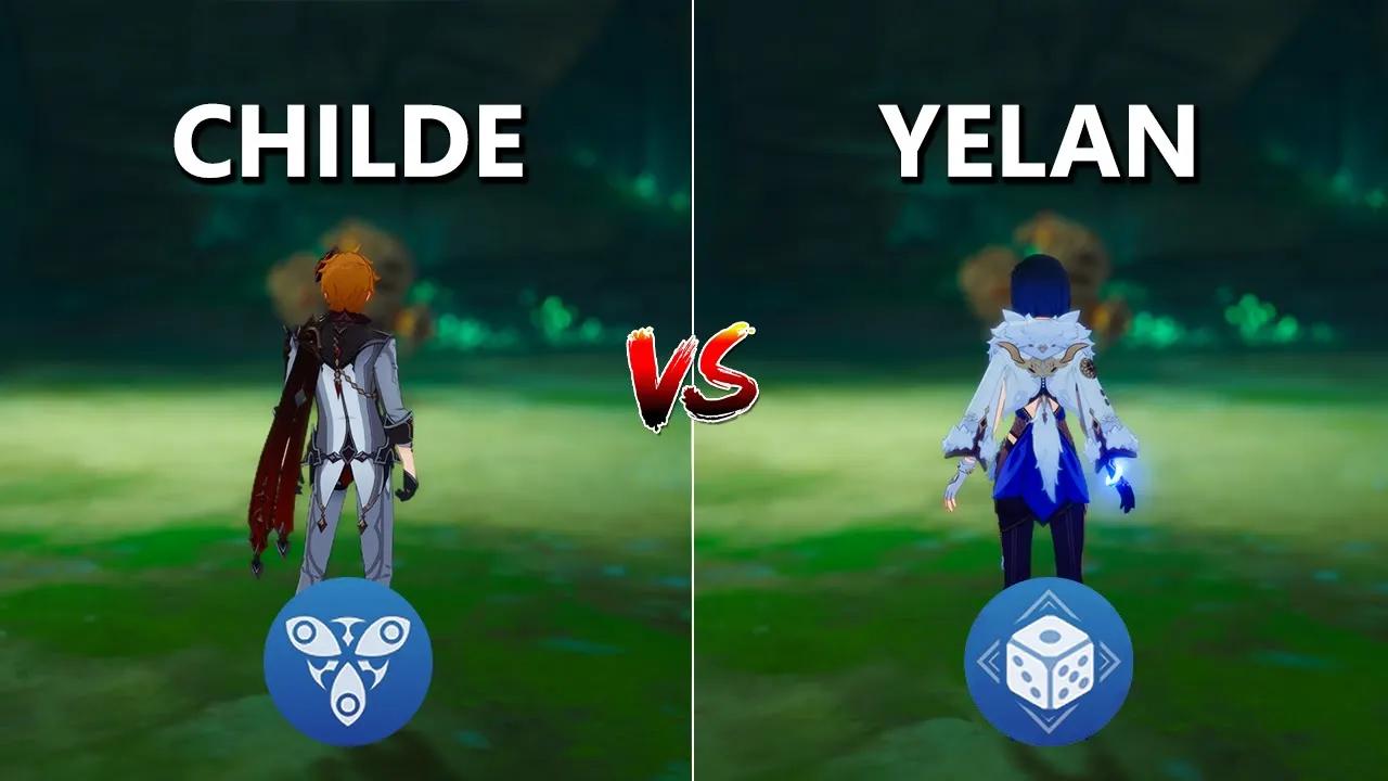 Childe VS Yelan ! Who's the Best DPS?? Genshin Impact ! thumbnail