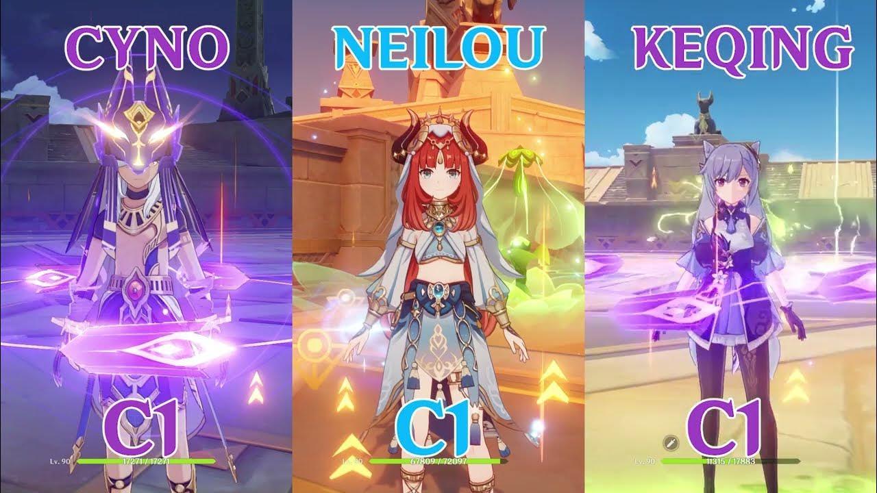 Cyno vs Nilou vs Keqing!!! Who is the best DPS? DMG COMPARISON!! thumbnail