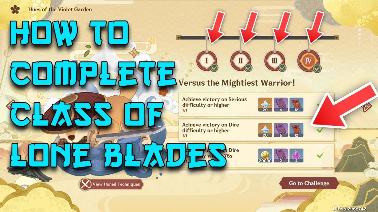 Clash of The Lone Blade Guide Genshin Impact Hues of the Violet Garden thumbnail