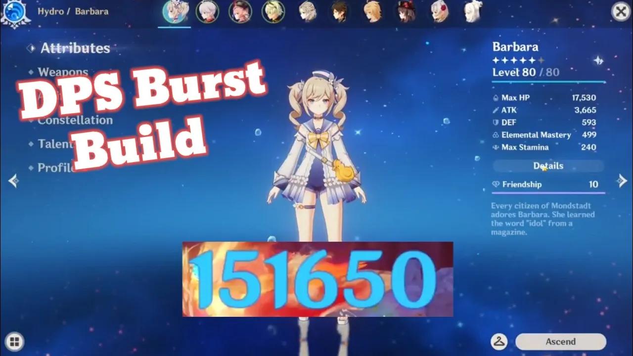 Barbara Burst DPS Build | Genshin Impact thumbnail