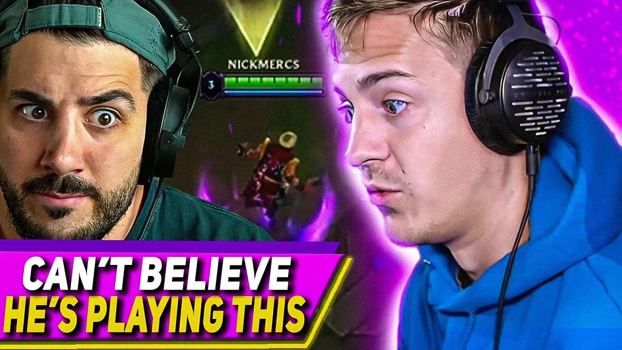 Ninja on Nickmercs Playing League "I would've bet cash he'd never do that" thumbnail