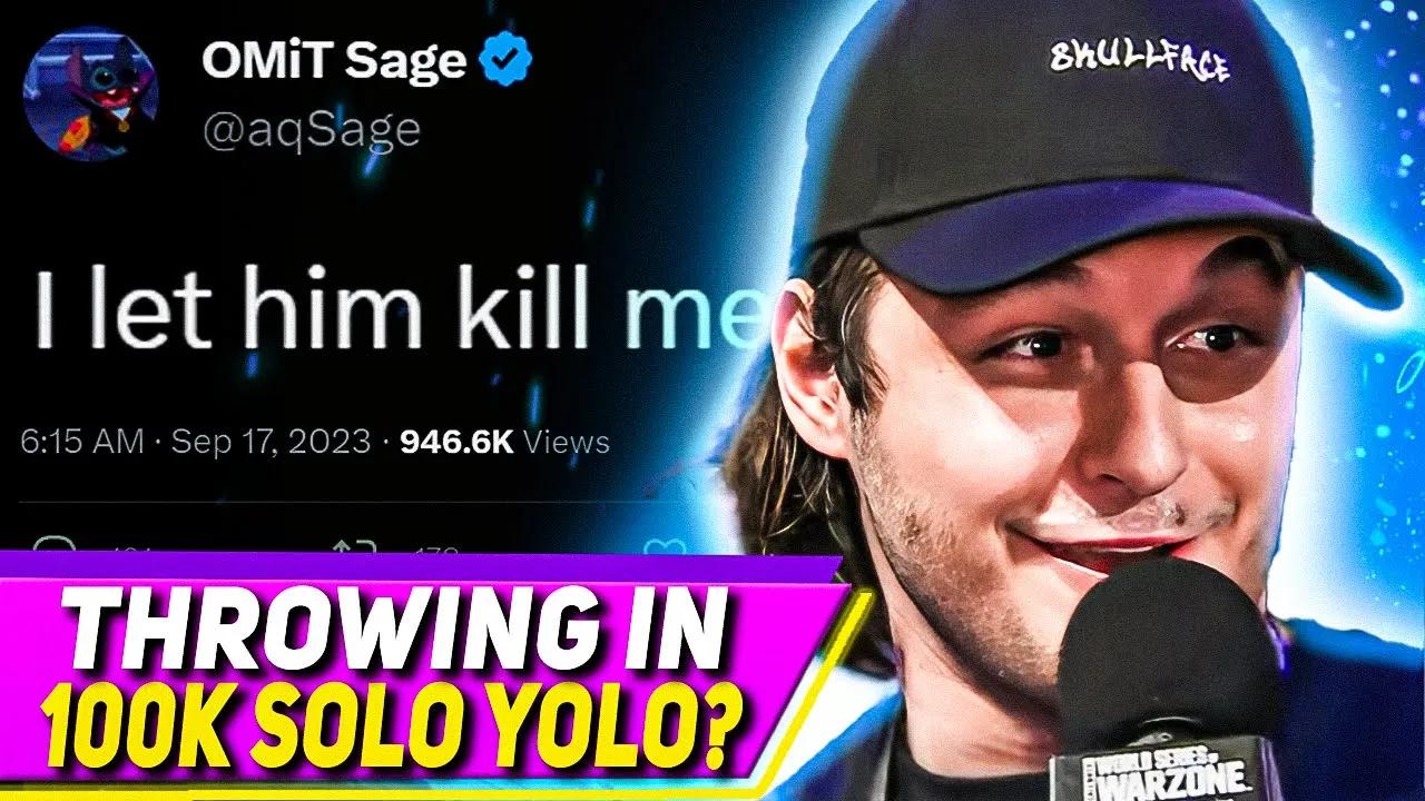 Warzone DRAMA Sage Lets Skullface WIN $100k Solo Yolo thumbnail