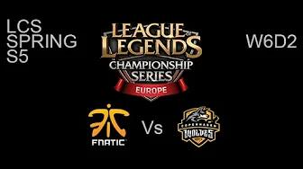 Fnatic vs Copenhagen Wolves EU LCS Spring W6D2 Game Highlights thumbnail