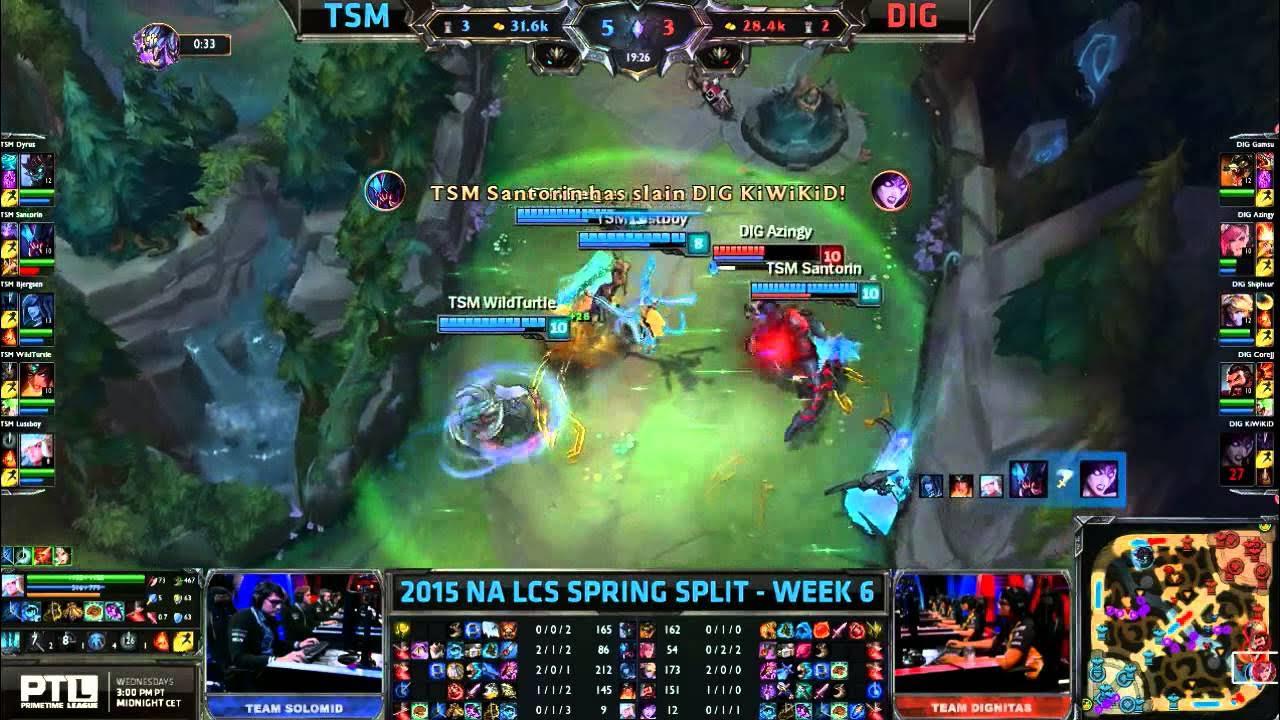 TSM vs Team Dignitas NA LCS Spring W6D1 Game Highlights thumbnail