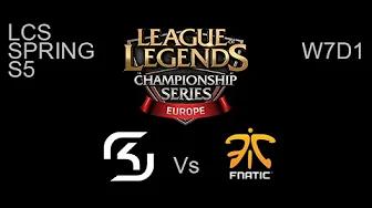 SK Gaming vs Fnatic EU LCS Spring W7D1 Game Highlights thumbnail