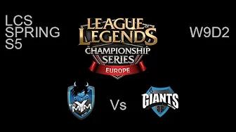 Meet Your Maker vs Giants Gaming EU LCS Spring W9D2 Game Highlights thumbnail