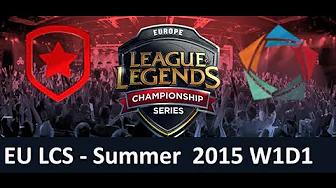 GMB vs EL EU LCS Championship series Summer Split 2015 W1D1 Gambit vs Elements game highlights thumbnail