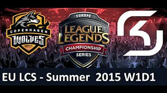 CW vs SK EU LCS Championship series Summer Split 2015 W1D1 Copenhagen Wolves vs SK Gaming game highl thumbnail