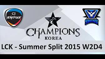 CJ vs SSB LCK Champions Summer Split 2015 W2D4 CJ Entus vs SBENU Sonic Boom game 1 highlights thumbnail