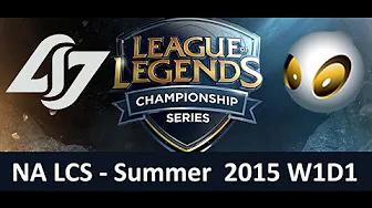 CLG vs DIG NA LCS Championship series Summer Split 2015 W1D1 Counter Logic Gaming vs Dignitas game h thumbnail