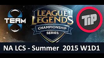 T8 vs TIP NA LCS Championship series Summer Split 2015 W1D1 Team 8 vs Team Impulse game highlights thumbnail