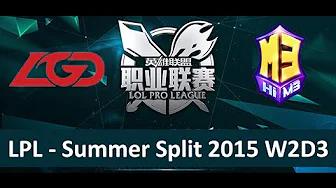 LGD vs M3 LPL Summer Split 2015 W2D3 LGD Gaming vs Master3 Game 2 Highlights thumbnail