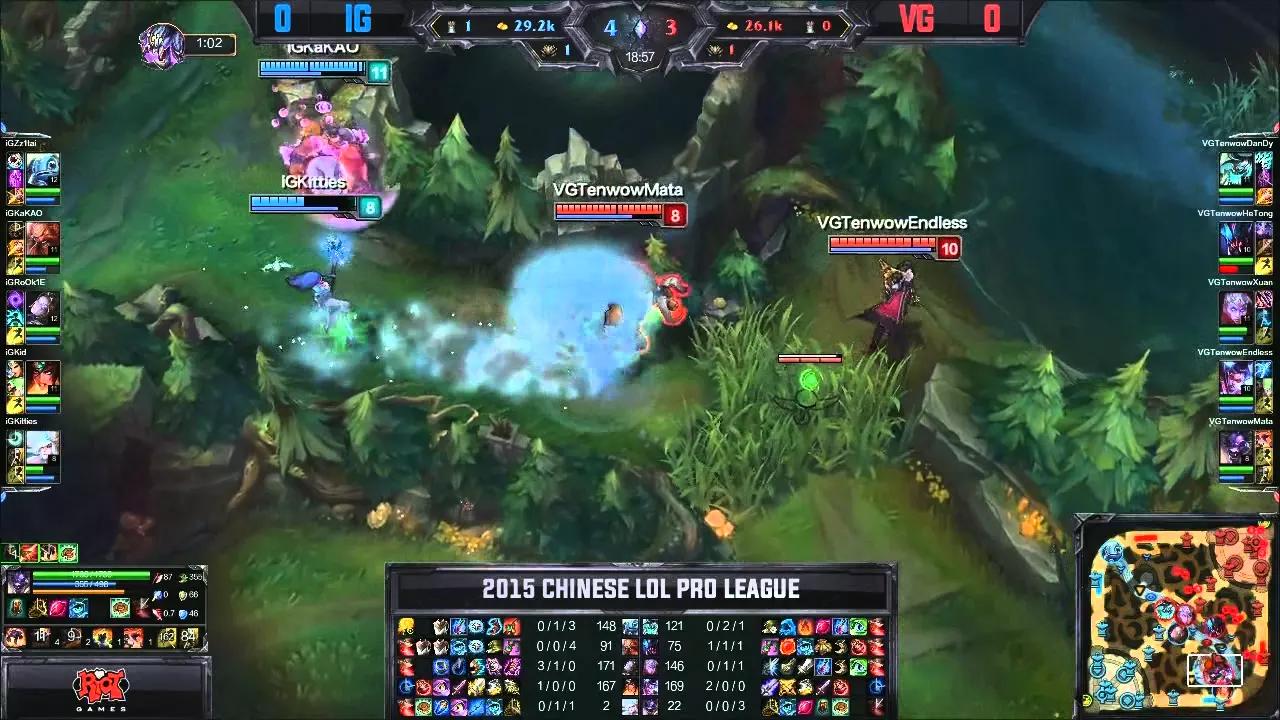 IG vs VG LPL Summer Split 2015 W2D3 Invictus Gaming vs Vici Gaming Game 1 Highlights thumbnail