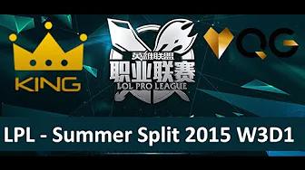 KG vs QG Tencent LPL Summer Split 2015 W3D1 King vs Qiao Gu Game 2 highlights thumbnail