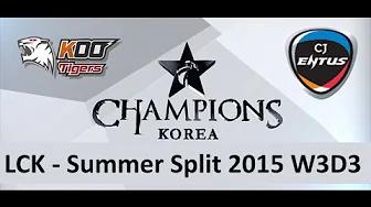 KOO vs CJ LCK Champions Summer Split 2015 W3D3 KOO Tigers vs CJ Entus game 2 highlights thumbnail