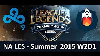 C9 vs GV NA LCS Championship series Summer Split 2015 W2D1 Cloud 9 vs Ggravity game highlights thumbnail