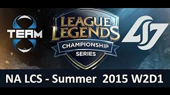 T8 vs CLG NA LCS Championship series Summer Split 2015 W2D1 Team 8 vs Counter Logic Gaming game high thumbnail