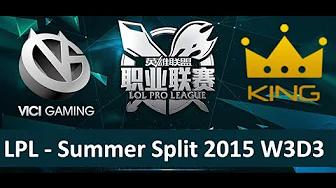 VG vs King Tencent LPL Summer Split 2015 W3D3 Vici Gaming vs Team King Game 2 highlights thumbnail