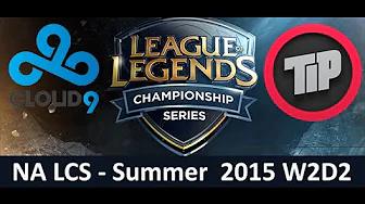 C9 vs TIP NA LCS Championship series Summer Split 2015 W2D2 Cloud9 vs Team Impulse Game Highlights thumbnail