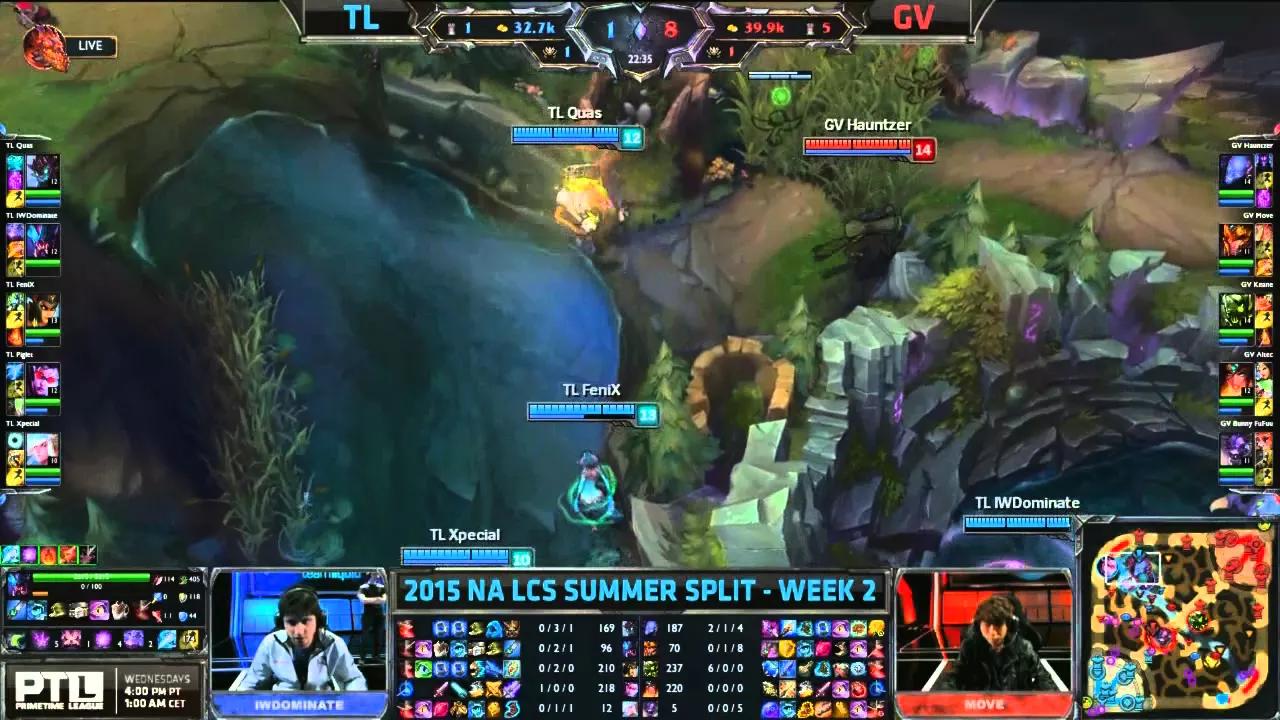 TL vs GV NA LCS Championship series Summer Split 2015 W2D2 Team Liquid vs Gravity Game Highlights thumbnail