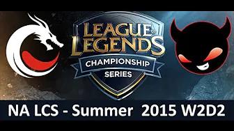 TDK vs NME NA LCS Championship series Summer Split 2015 W2D2 Team Dragon Knights vs Enemy eSports Ga thumbnail