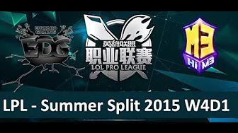 EDG vs M3 Tencent LPL Summer Split 2015 W4D1 EDward Gaming vs Masters 3 Game 2 highlights thumbnail