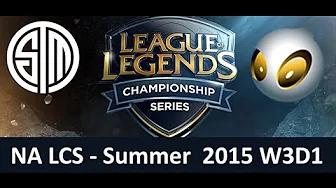 TSM vs DIG NA LCS Championship series Summer Split 2015 W3D1 Team Solo Mid vs Dignitas highlights thumbnail