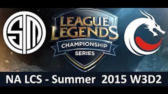 TSM vs TDK NA LCS Championship series Summer Split 2015 W3D2 Team SoloMid vs Team Dragon Knights Gam thumbnail