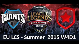 GIA vs GMB EU LCS Championship series Summer Split 2015 W4D1 Giants Gaming vs Gambit Gaming Game Hig thumbnail