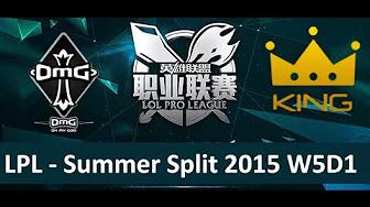 OMG vs KG Tencent LPL Summer Split 2015 W5D1 OMG vs King Game 1 highlights thumbnail