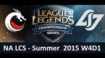 TDK vs CLG NA LCS Championship series Summer Split 2015 W4D1 Team Dragon Knights vs Counter Logic Ga thumbnail