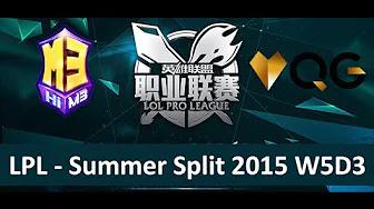 M3 vs QG Tencent LPL Summer Split 2015 W5D3 Master3 vs Qiao Gu Game 1 Highlights thumbnail