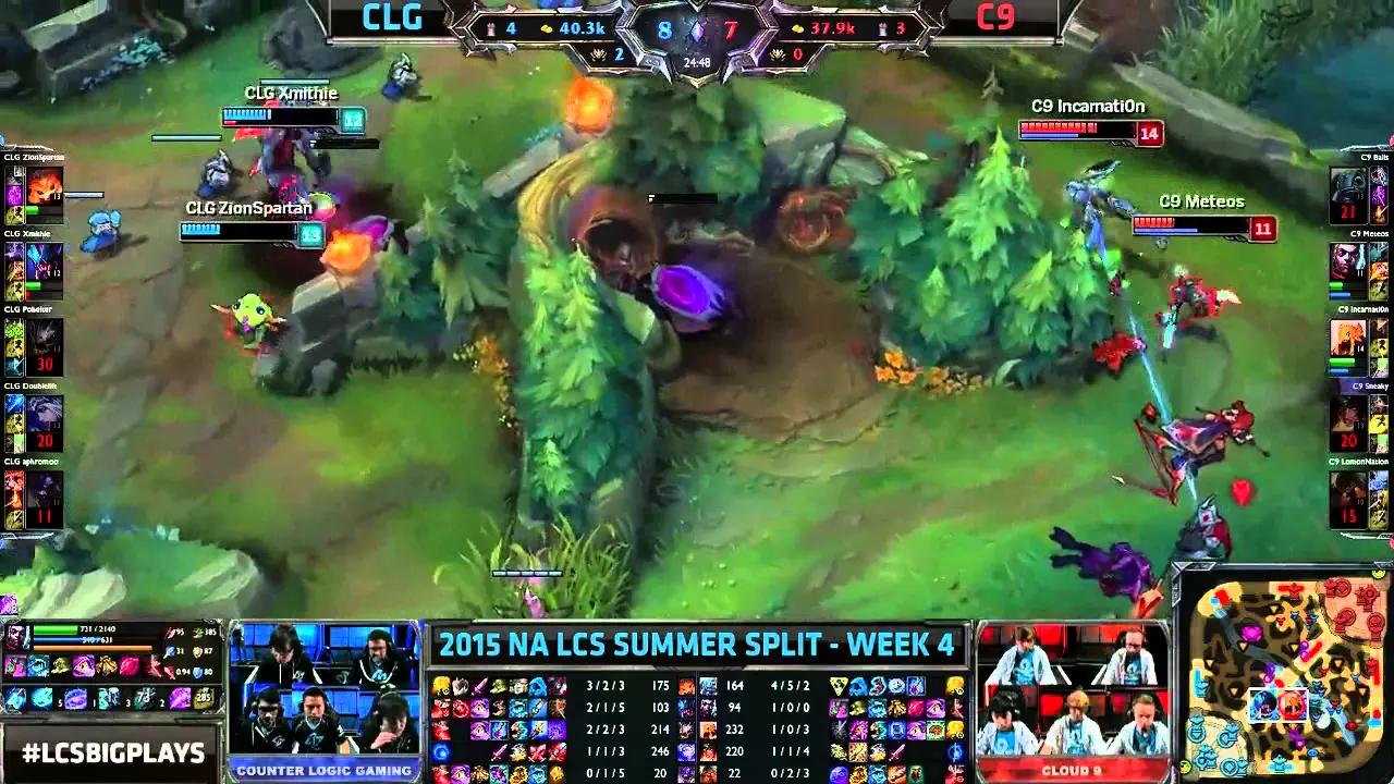 CLG vs C9 NA LCS Championship series Summer Split 2015 W4D2 Counter Logic Gaming vs Cloud 9 Game Hig thumbnail