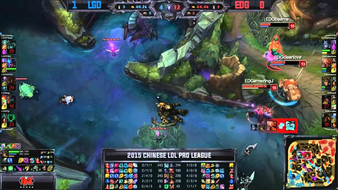 EDG vs LGD Tencent LPL Summer Split 2015 W6D1 Edward Gaming vs LGD Gaming  Game 2 Highlights thumbnail