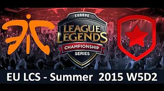 FNC vs GMB EU LCS Championship series Summer Split 2015 W5D2 Fnatic vs Gambit Gaming Game Highlights thumbnail