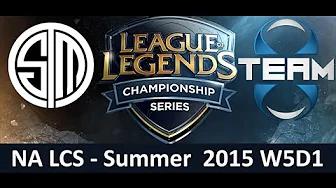 TSM vs T8 NA LCS Championship series Summer Split 2015 W5D1 Team SoloMid vs Team 8 Game Highlights thumbnail