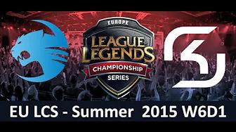 ROC vs SK EU LCS Championship series Summer Split 2015 W6D1 Roccat vs SK Gaming Game Highlights thumbnail