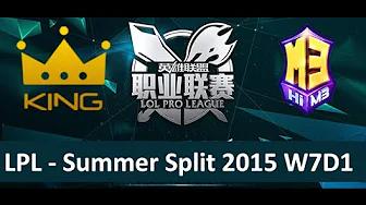 KG vs M3 Tencent LPL Summer Split 2015 W7D1 King vs Masters 3 Game 2 highlights thumbnail