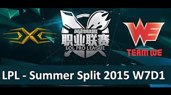 SS vs WE Tencent LPL Summer Split 2015 W7D1 LGD Snake vs Team WE Game 1 highlights thumbnail