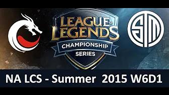 TDK vs TSM NA LCS Championship series Summer Split 2015 W6D1 The Dragon Knights vs Team Solo Mid gam thumbnail