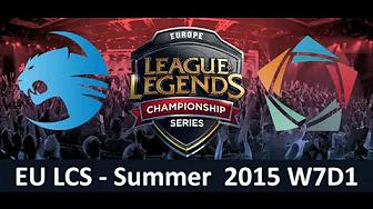 ROC vs EL EU LCS Championship series Summer Split 2015 W7D1 Roccat vs Elements game Highlights thumbnail