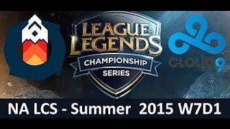 GV vs C9 NA LCS Championship series Summer Split 2015 W7D1 Gravity vs Cloud9 game Highlights thumbnail