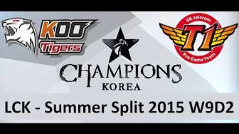 KOO vs SKT LCK Champions Summer Split 2015 W9D2 Koo Tigers vs SK Telecom T1 Game 1 Highlights thumbnail