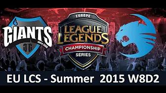 GIA vs ROC EU LCS Championship series Summer Split 2015 W8D2 Giants Gaming vs Roccat game Highlights thumbnail