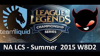 TL vs NME NA LCS Championship series Summer Split 2015 W8D2 Team Liquid vs Enemy eSports game Highli thumbnail