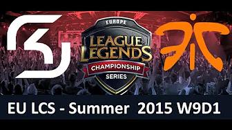 SK vs FNC EU LCS Championship series Summer Split 2015 W9D1 SK Gaming vs Fnatic game highlights thumbnail