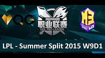 QG vs M3 Tencent LPL Summer Split 2015 W9D1 Qiao Gu vs Master3 Game 2 Highlights thumbnail